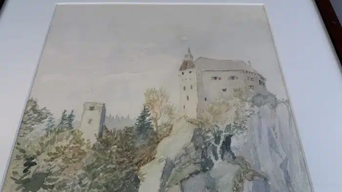 Switbert Lobisser - Aquarell -  Stein im Drautal 1942  48x58 cm Blatt 29x39 cm signiert SL datiert – Bild 4