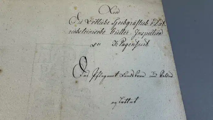 Switbert Lobisser - Holzschnitt - auf altem Brief von 1828 mit Wasserzeichen Stift St.Paul - Op.247  Exlibris F.M. Brigl 24x37 cm  signiert nummeriert – Bild 5