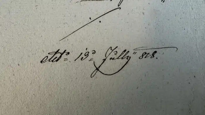 Switbert Lobisser - Holzschnitt - auf altem Brief von 1828 mit Wasserzeichen Stift St.Paul - Op.247  Exlibris F.M. Brigl 24x37 cm  signiert nummeriert – Bild 7