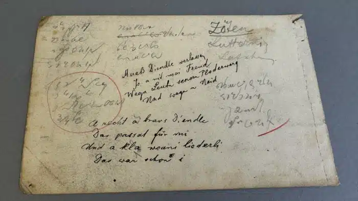 Switbert Lobisser - Aus persönlichem Besitz - 1 Zeichenblatt aus seinem Skizzenbuch Absolute Rarität 19x12 cm datiert – Bild 4