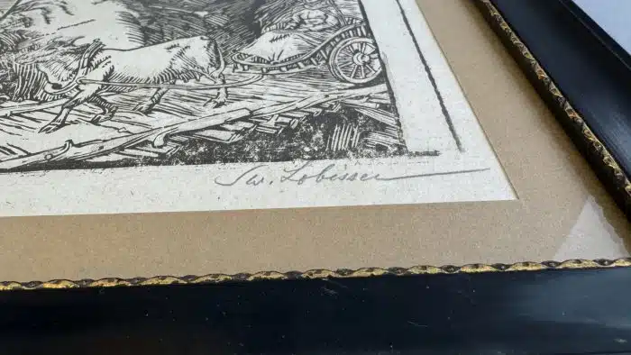 Switbert Lobisser - Holzschnitt - Die selige Hemma von Gurk, 1923, Holzschnitt, Triptychon, 66x46 Blatt 57x37cm, signiert, betitelt nummeriert Op. 11, – Bild 4