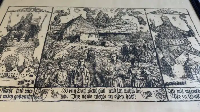 Switbert Lobisser - Holzschnitt -  Bauernspruch  66,5x52,5 cm  signiert nummeriert – Bild 10