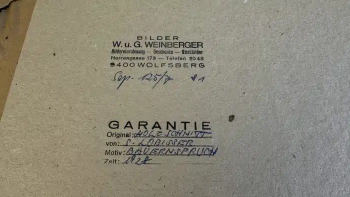 Switbert Lobisser - Holzschnitt -  Bauernspruch  66,5x52,5 cm  signiert nummeriert – Bild 13