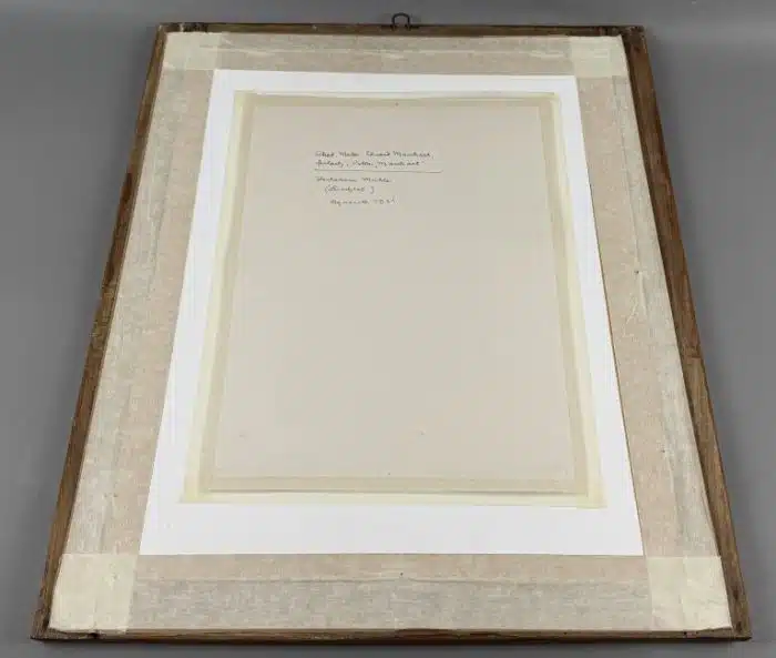 Eduard Manhart (Klagenfurt 1880-1945) Verlassene Mühle - Lesachtal   signiert E. Manhart, datiert 1931, Aquarell auf Papier 47 x 57 cm, gerahmt, – Bild 10
