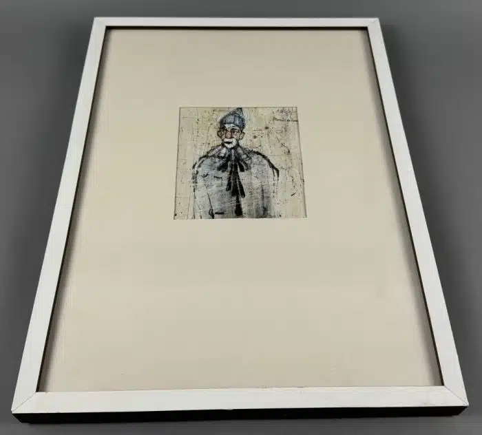 Werner Tatschl (Klagenfurt 1940-1993)  "Clown", signiert Tatschl, datiert 72, Mischtechnik 46 x 34 cm