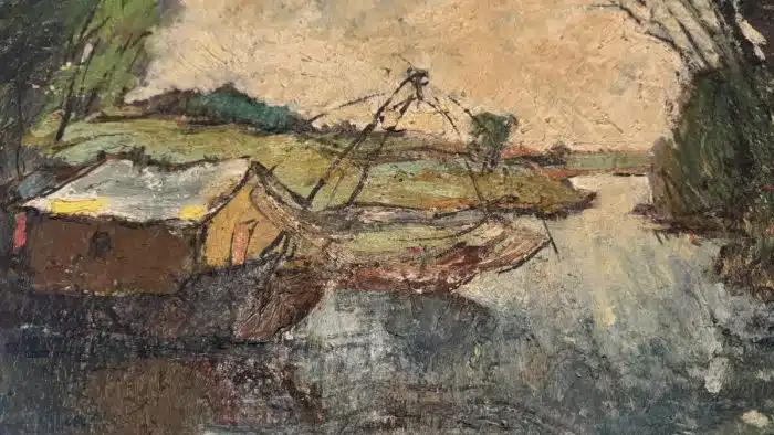 Peter Brandstätter (Spittal 1917-2015) Öl auf Platte signiert Peter Brandstätter 53,  65 x 50 cm – Bild 9