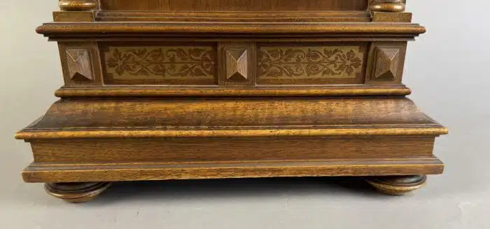 Antike Tischuhr um 1900 Holz siehe Video – Bild 5