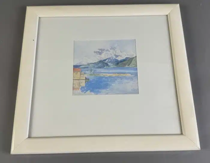 Aquarell Seenlandschaft