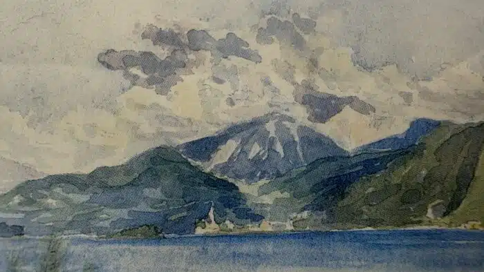 Aquarell Seenlandschaft – Bild 3