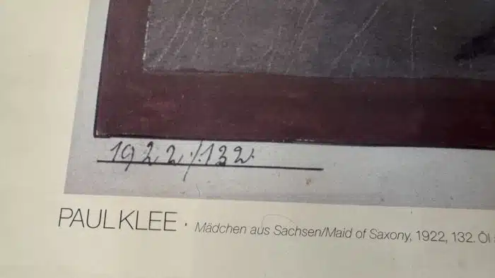 Paul Klee Austellungsplakat – Bild 3