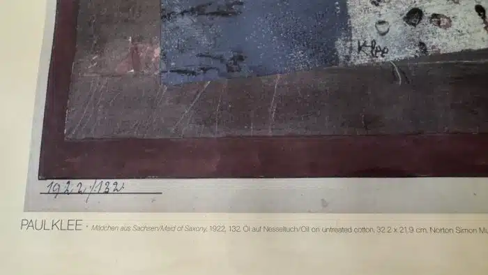 Paul Klee Austellungsplakat – Bild 4