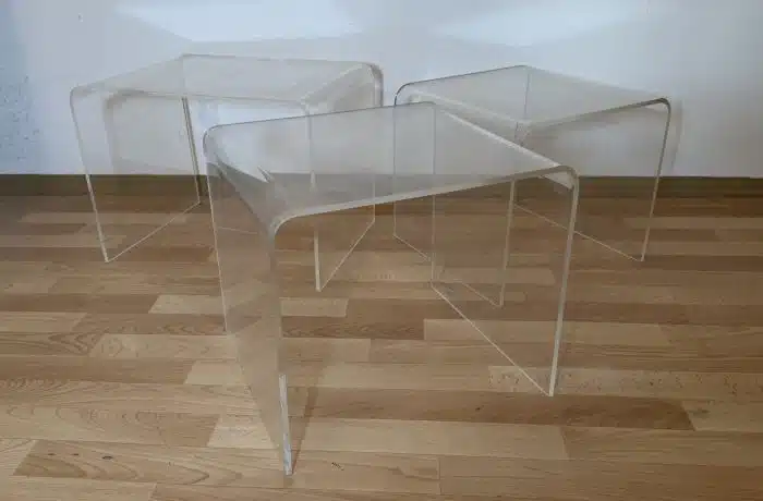 drei Couchtische / Beistelltische  Plexiglas Ki – Bild 2