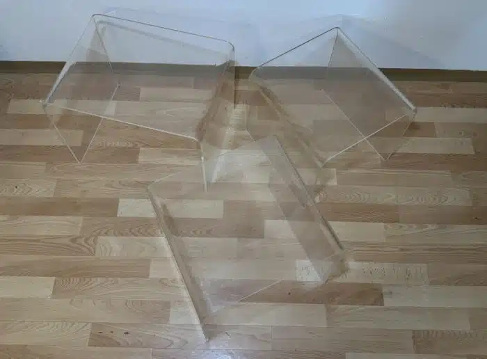 drei Couchtische / Beistelltische  Plexiglas Ki – Bild 3