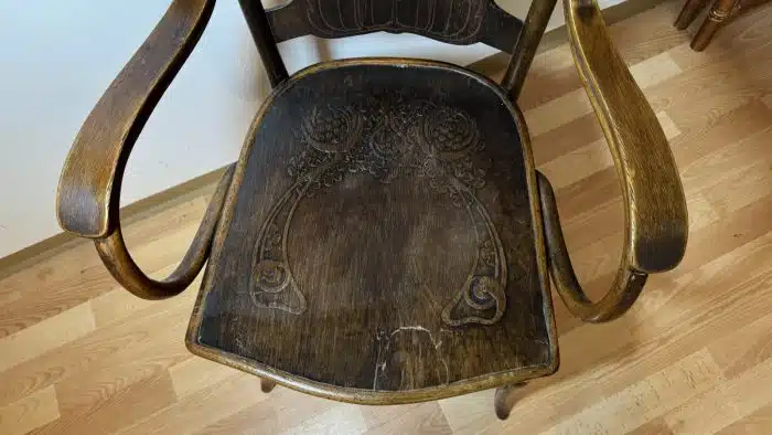Buchenbugholz-Armlehnsessel, Jacob & Josef Kohn, Wien um 1890 – Bild 4