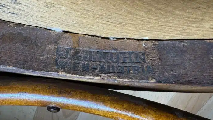 Buchenbugholz-Armlehnsessel, Jacob & Josef Kohn, Wien um 1890 – Bild 8