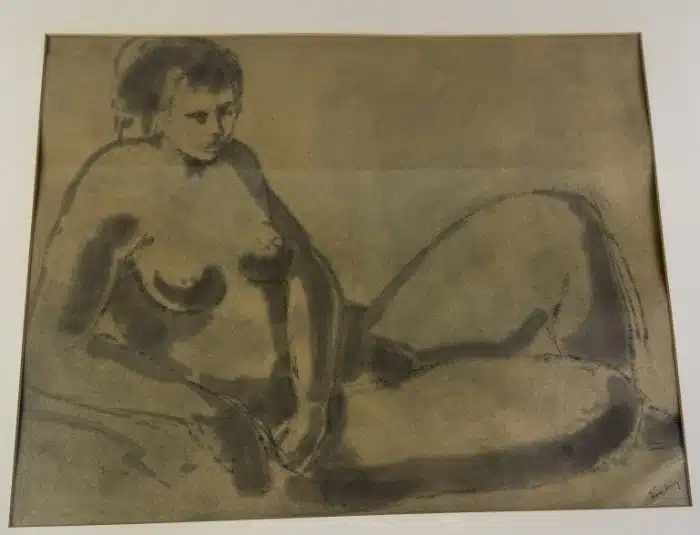 Kohlezeichnung Akt Galerie Schöninger Berlin – Bild 2