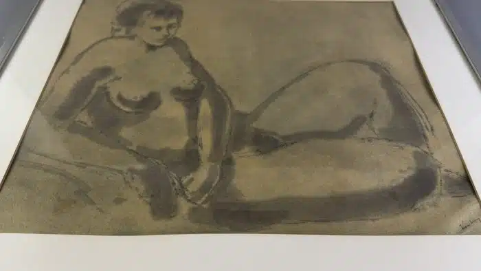 Kohlezeichnung Akt Galerie Schöninger Berlin – Bild 5