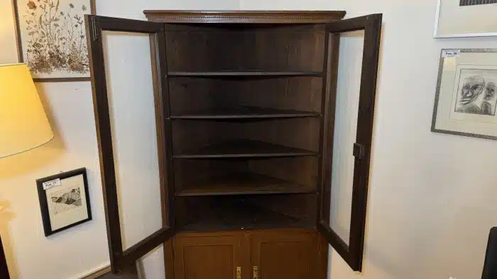 Eck - Vitrine Biedermeier Stil – Bild 5