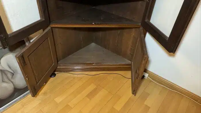Eck - Vitrine Biedermeier Stil – Bild 7