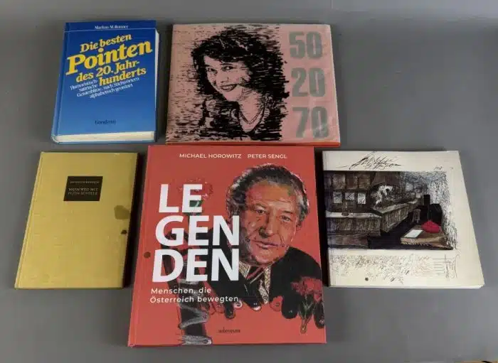 5 Bücher mit persönlichen Widmungen