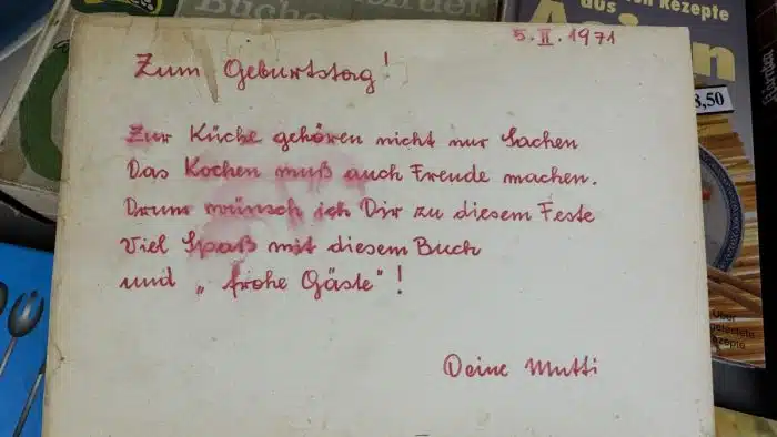Posten Kochbücher mit persönlichen Widmungen – Bild 2