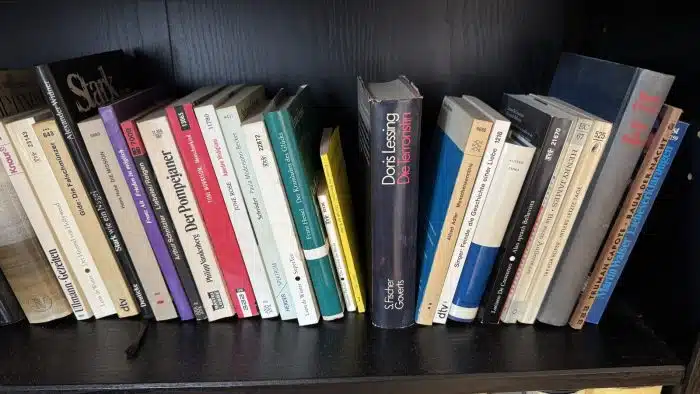 Bücherregal Holz mit Inhalt ( siehe Bilder ) – Bild 7
