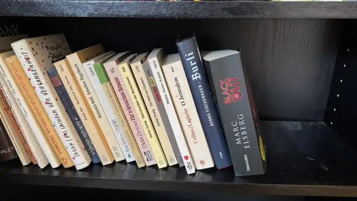 Bücherregal Holz mit Inhalt ( siehe Bilder ) – Bild 11