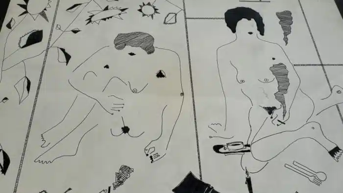 Simone Rethel-Heesters Schauspielerin - Surrealistische und abstrakte Komposition - war sehr gut befreundet mit Ingrid Weis und Harald Leipnitz Deutscher Schauspieler – Bild 4