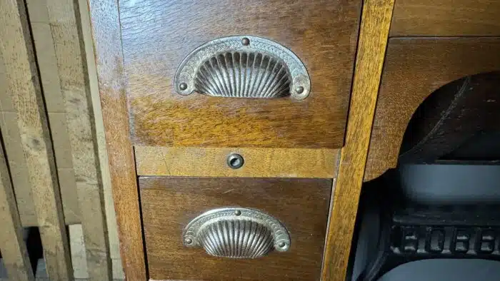 Nähmaschine 1915 Anker Werke Bielefield mit Tisch und Zubehör – Bild 8