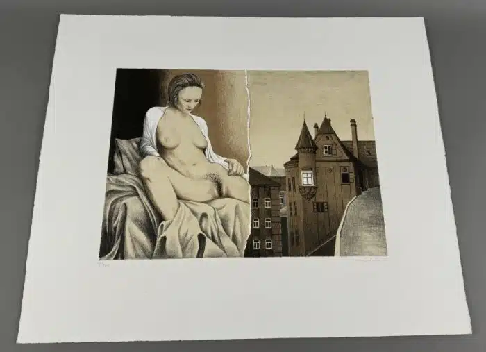 Günther Schatzdorfer (Grieskirchen 1952-2011 Wien) 1976 Lithographie 60 x 50 cm