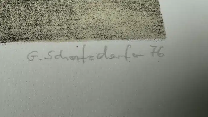 Günther Schatzdorfer (Grieskirchen 1952-2011 Wien) 1976 Lithographie 60 x 50 cm – Bild 2