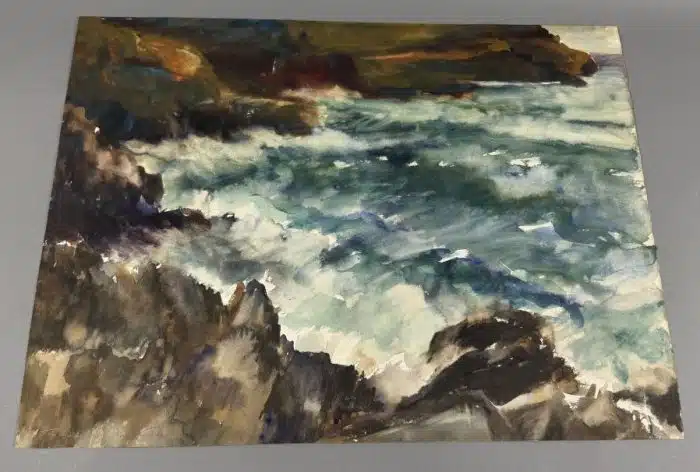 Pepo Grabner (1897-1991) Aquarell 61,5 x 46,5 cm Kreta 1942