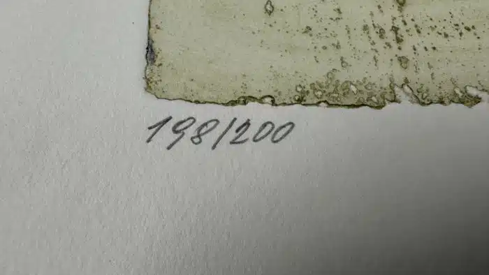 Josef Tichy (Pörtschach 1922-2001) Kunstpfandbrief der ehemaligen Kärntner Hypo Bank signiert 53 x 38 cm – Bild 4