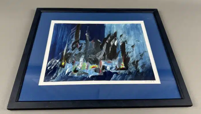 Gernot Fischer Kondratovich (Villach 1968 geb.) Frühwerk 1993 Mischtechnik 46 x 38 cm signiert, datiert