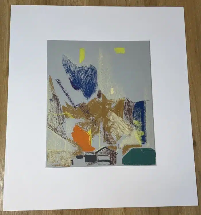 Anton Mahringer (Neuhausen, Württemberg, 1902 – 1974 Villach)  Farbsiebdruck 82 x 73 cm Blatt 52 x 43 cm Echtheitsbestätigung von Regina Thyssen