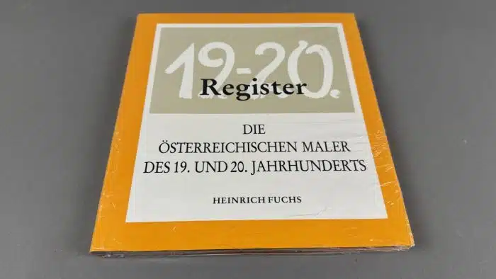 Heinrich Fuchs - Die österreichischen Maler des 19. und 20. Jahrhunderts. Register. Originalverpackt