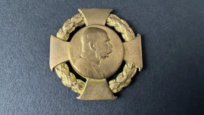 Österreich Militär-Jubiläumskreuz 1908 Franz Joseph I.  Material: Bronze