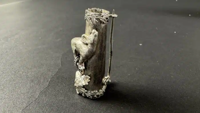Silber Jagdschmuck Gamsbarthaler L 4,5 cm – Bild 7