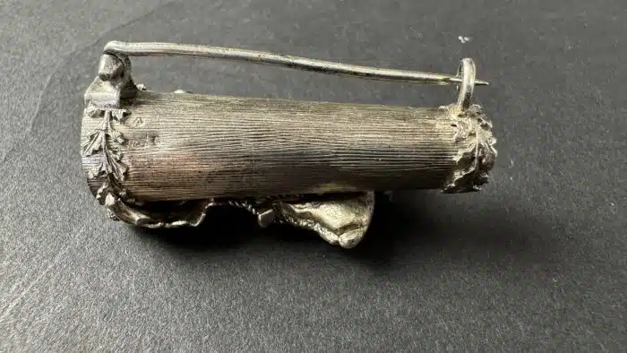 Silber Jagdschmuck Gamsbarthaler L 4,5 cm – Bild 9