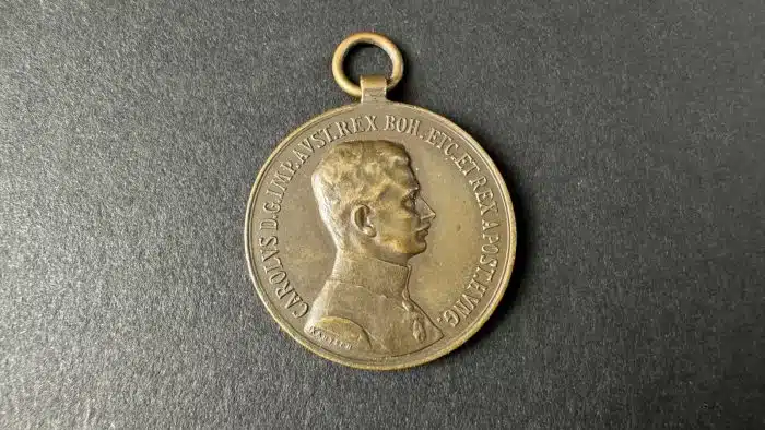 Karl I. 1916-1918 Bronzene Tapferkeitsmedaille K.u.K. Monarchie Austria