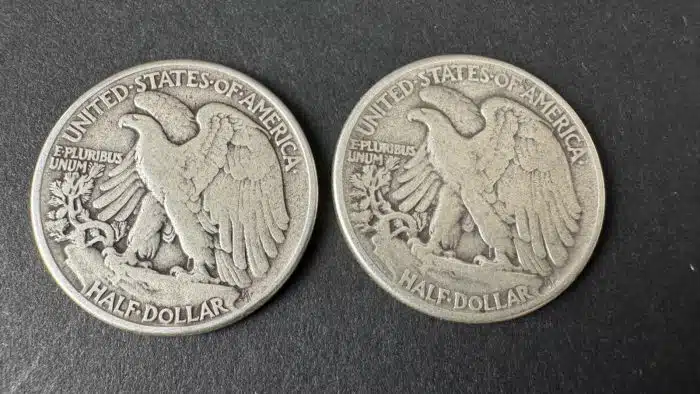3 Stück half dollar 900 Silber 1943 1944 1944 – Bild 2