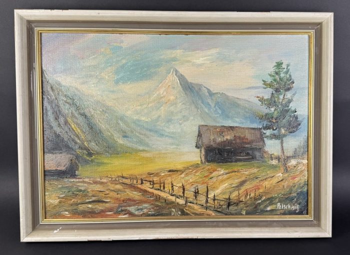 Petschnig Landschaft - Öl auf Platte 75 x 55 cm