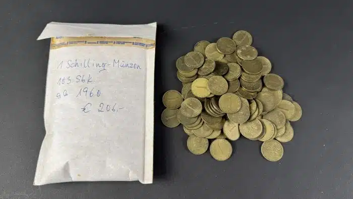 Posten 1 Schilling Münzen ab 1960   siehe Bilder