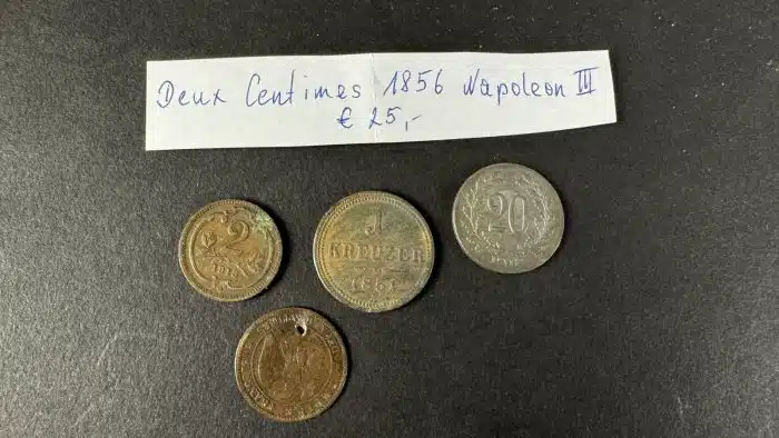 4 Stück Münzen 1856 Napoleon siehe Bilder
