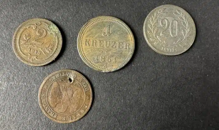 4 Stück Münzen 1856 Napoleon siehe Bilder – Bild 2