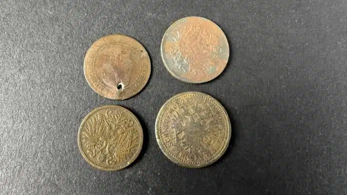 4 Stück Münzen 1856 Napoleon siehe Bilder – Bild 3