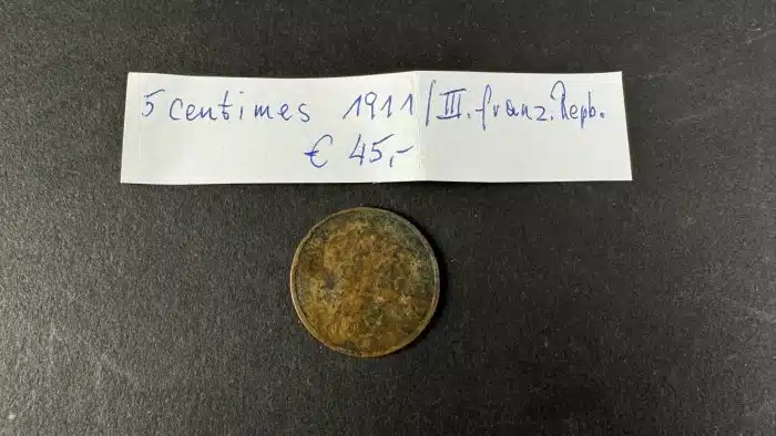5 Centimes 1911 siehe Bilder