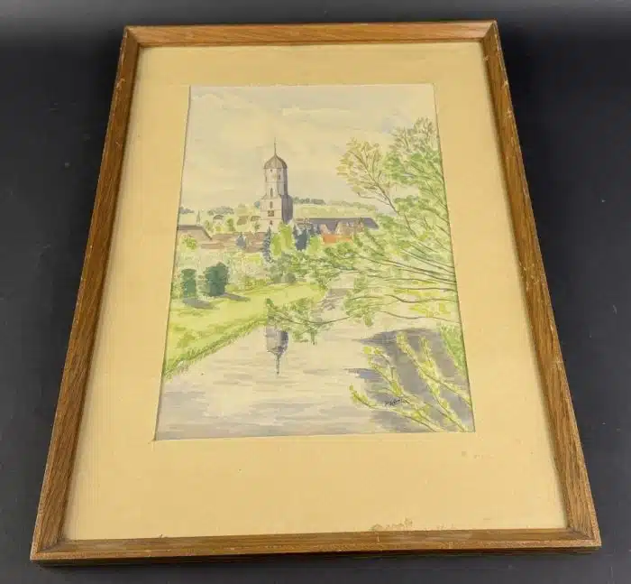 Aquarell unleserlich signiert