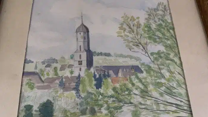 Aquarell unleserlich signiert – Bild 4