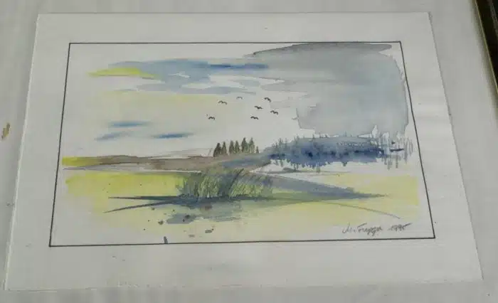 Aquarell Fugger - 1995 31x25 cm – Bild 2
